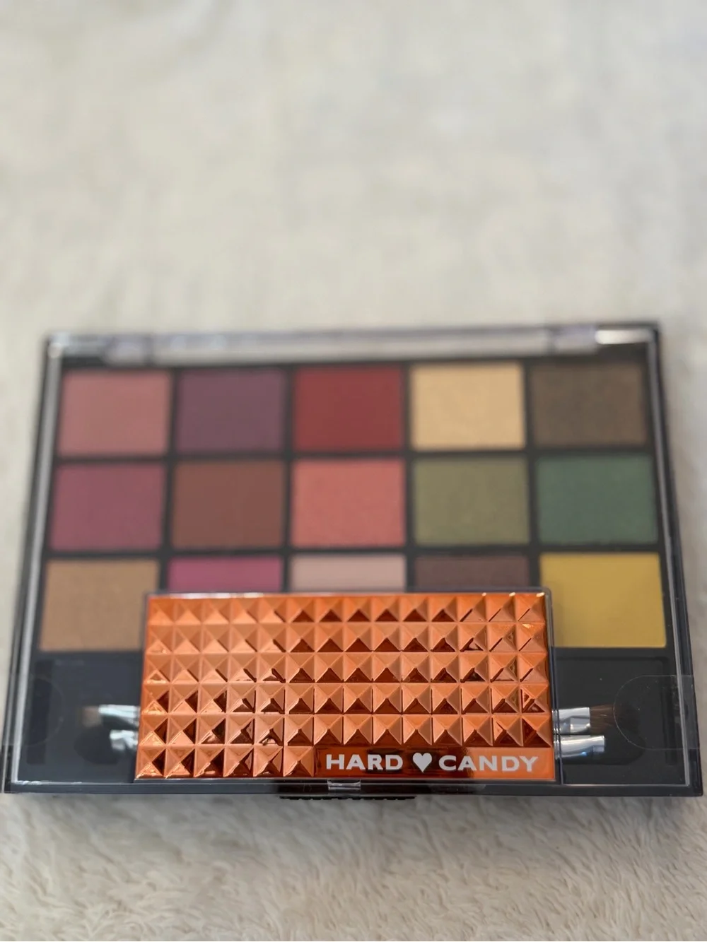 Hard Candy Black Eyeshadow Palette with Multicolor Pans